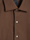 Brown Cashmere Hand Finish Shirt - Connolly