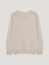 Winter White Shetland Crew Neck Sweater