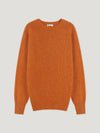 Orange Shetland Crew Neck Sweater