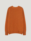 Orange Shetland Crew Neck Sweater