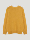 Gold Shetland Crew Neck Sweater