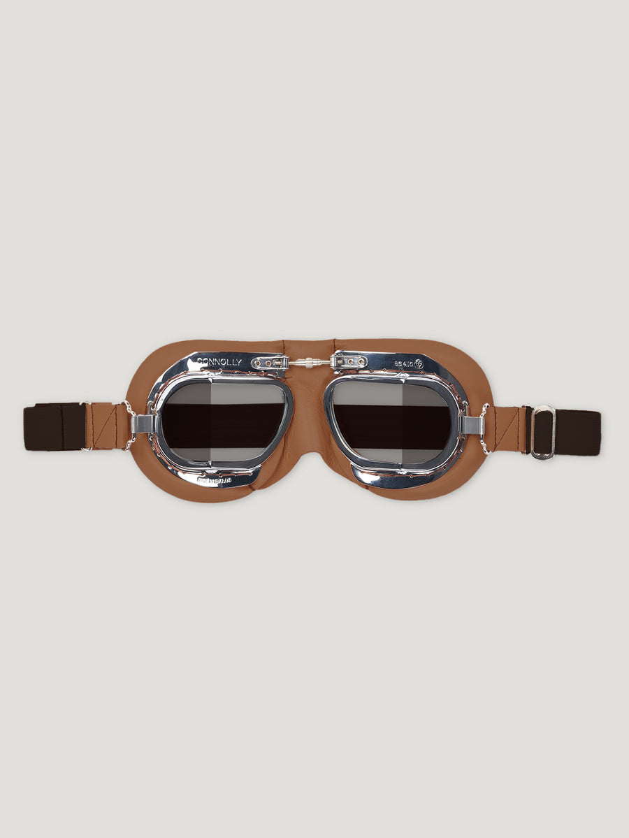 Dark Tan CB Tinted Driving Goggles - Connolly