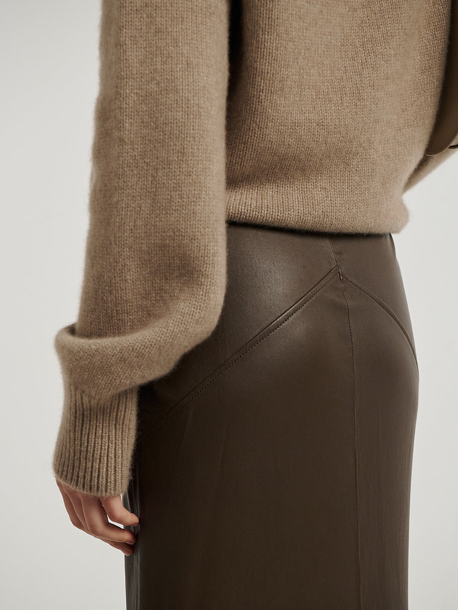 Leather Tailored Skirt - Connolly