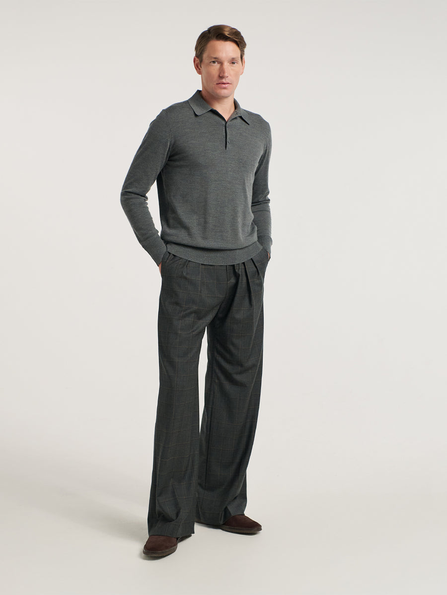 Grey Flannel Oxford Bags - Connolly