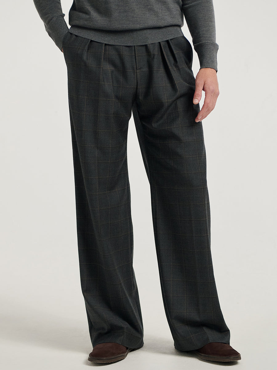 Grey Flannel Oxford Bags - Connolly