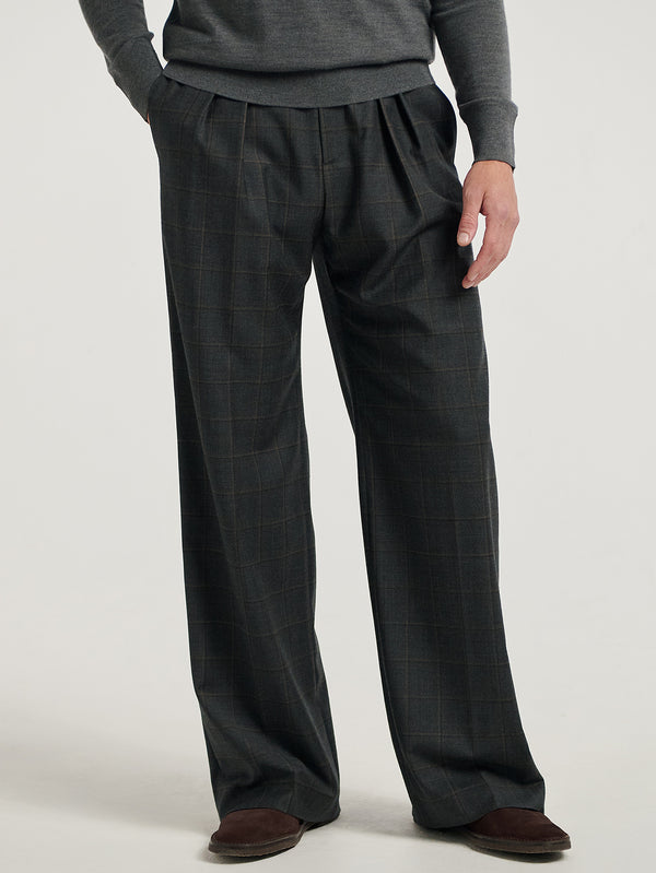 Grey Flannel Oxford Bags