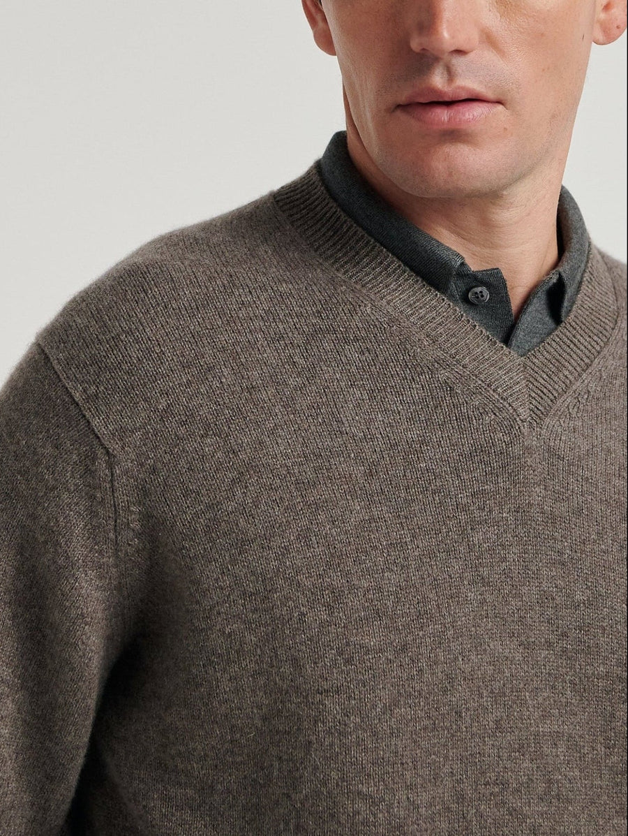 Elk 4 Ply Favourite V Neck Sweater - Connolly