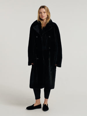 Black Soho Shearling Reverso