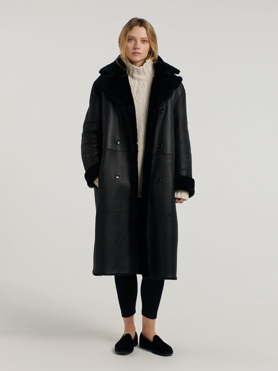 Black Soho Shearling Reverso - Connolly