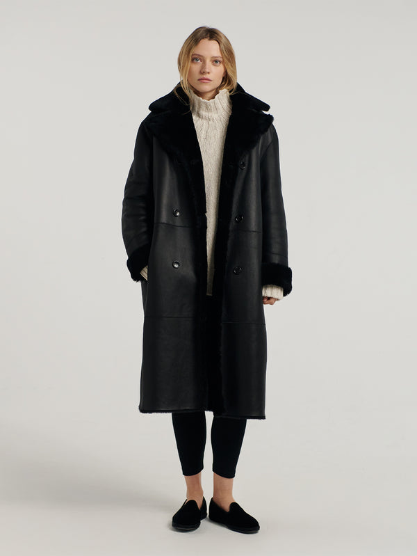 Black Soho Shearling Reverso