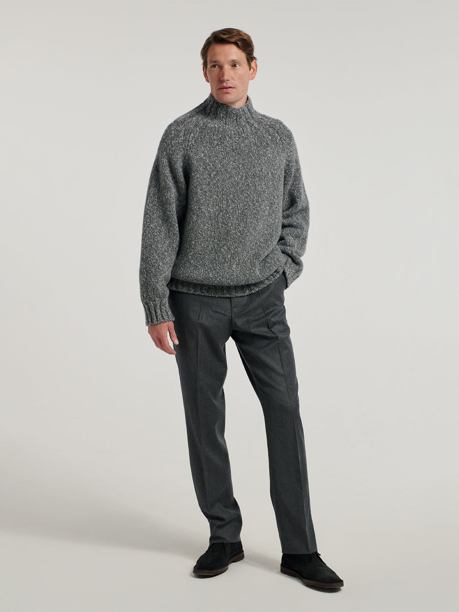Dark Grey Oversized Chunky Knit - Connolly