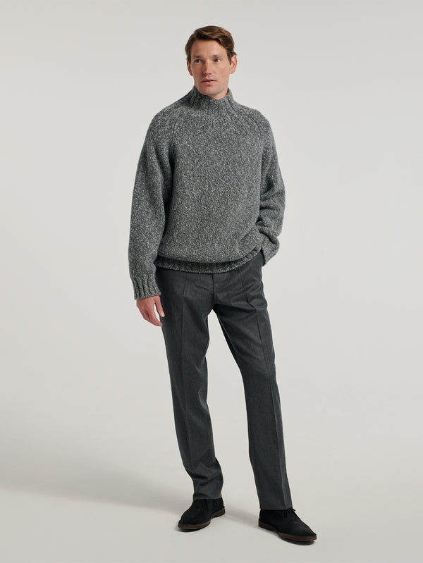 Dark Grey Oversized Chunky Knit