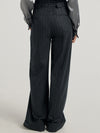 Charcoal Pinstripe Sash Trousers
