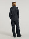 Charcoal Pinstripe Double Breasted Jacket
