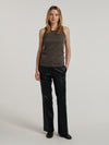 Brown/Natural Cashmere Vest