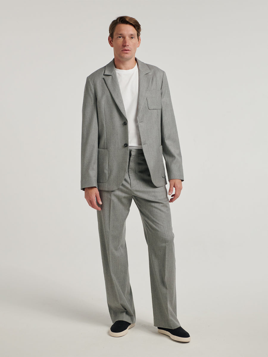 Light Grey Travel Trousers - Connolly