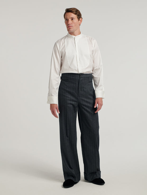 old fashioned dress shirts Mens Victorian Old West Dress or Wedding Shirt with Inset Bib-RW217