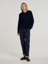 Navy 4 Ply Favourite V Neck Sweater