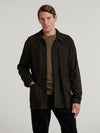Brown Suede Overshirt