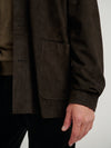 Brown Suede Overshirt