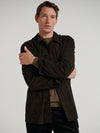 Brown Suede Overshirt