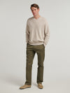 Oat 4 Ply Favourite V Neck Sweater