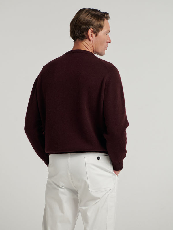 Burgundy 4 Ply Favourite Sweater