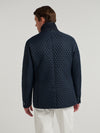 Navy Quilted Norfolk Jacket