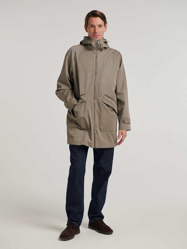 Beige Performance Parka