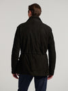 Dark Brown Suede Safari Lined Jacket