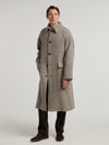 Brown/Natural Oversized Martingale Coat