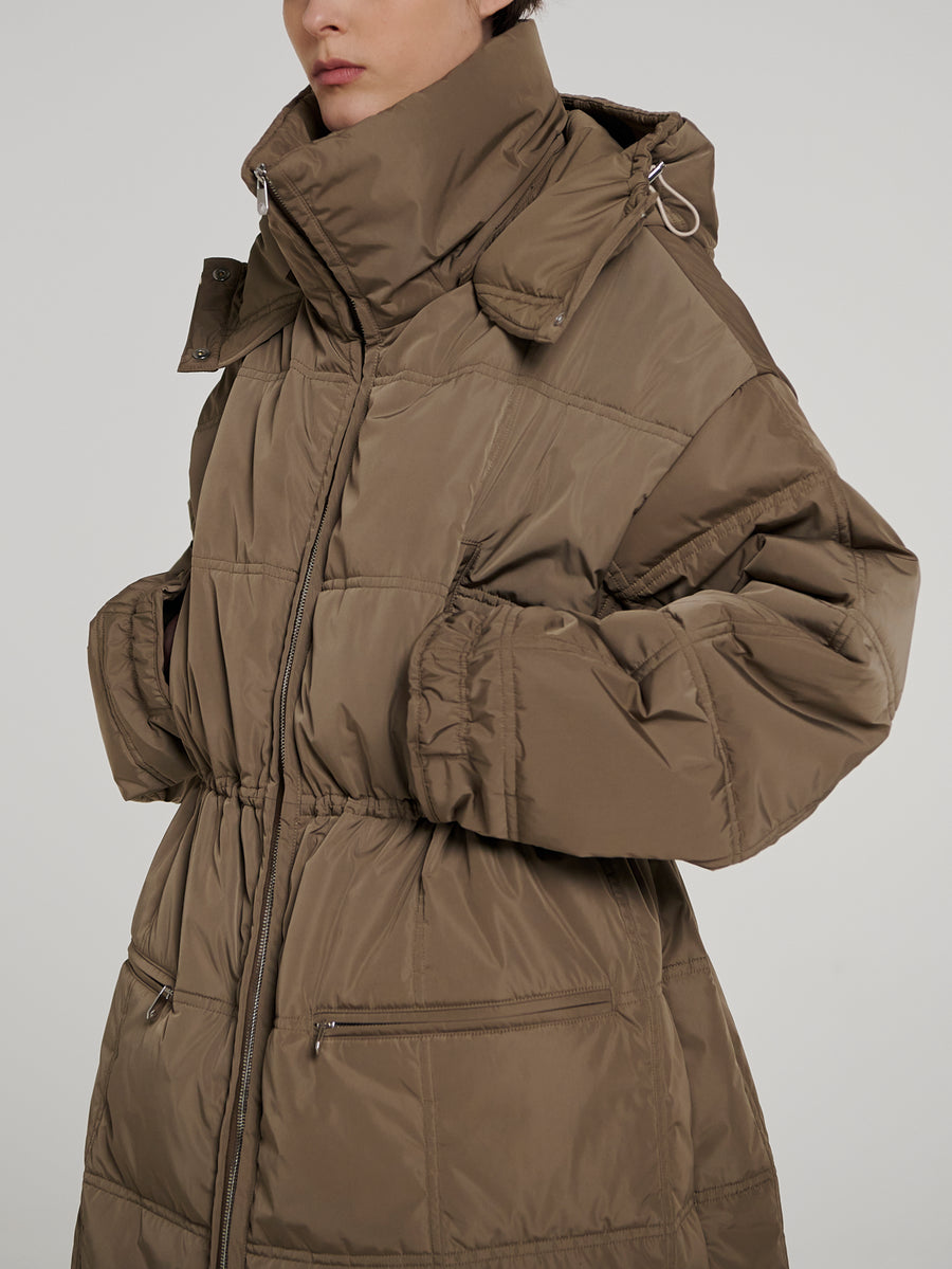 Taupe Aspen Puffa Coat - Connolly
