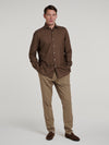 Brown Cashmere Hand Finish Shirt