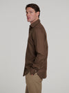 Brown Cashmere Hand Finish Shirt