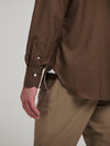 Brown Cashmere Hand Finish Shirt