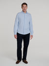 Light Blue Pique Long Sleeve Shirt