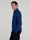 Denim Pique Long Sleeve Shirt