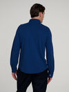Denim Pique Long Sleeve Shirt