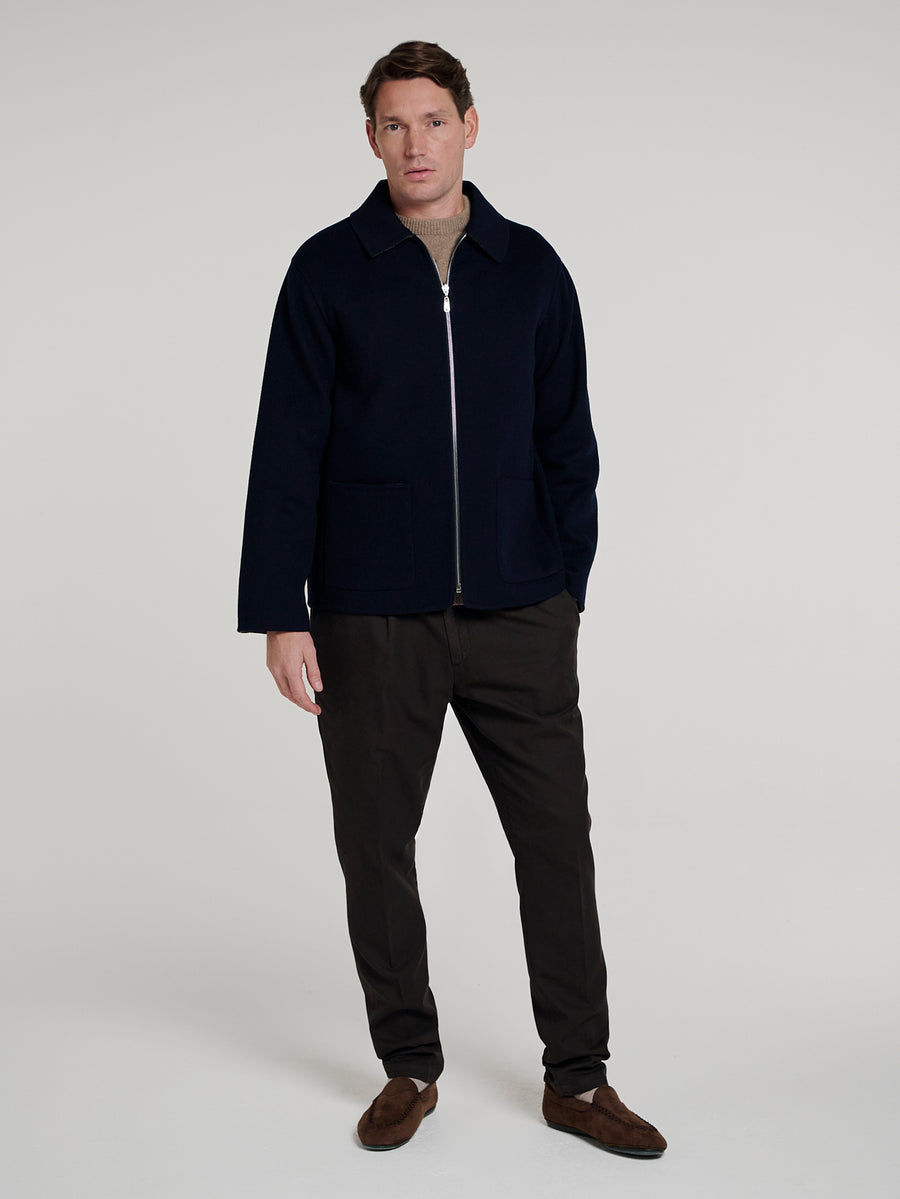 Navy/Grey Double Face Reversible Jacket - Connolly