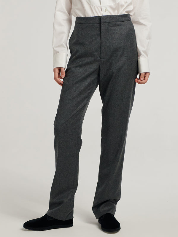 Grey Tapered Trousers