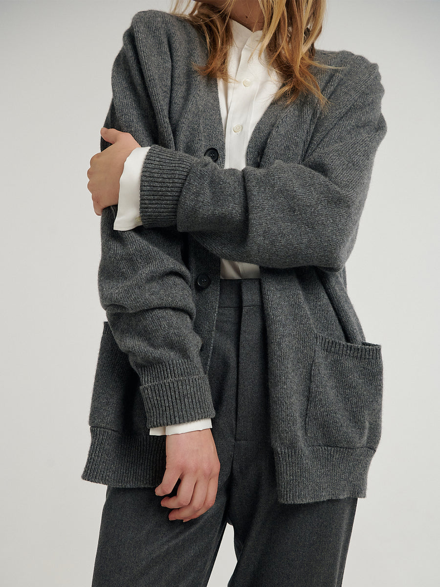 Charcoal New Art Cardigan - Connolly