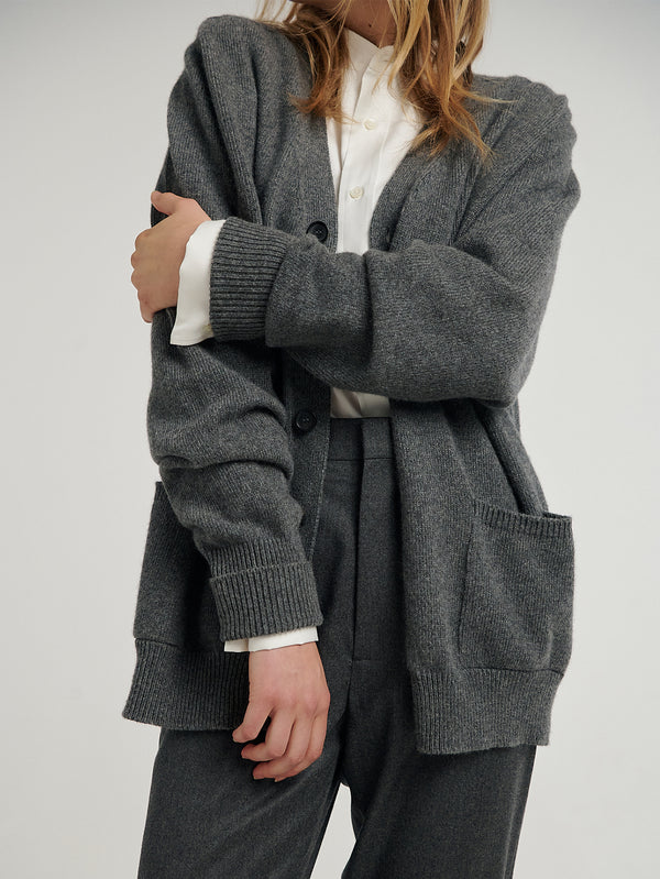 Charcoal New Art Cardi