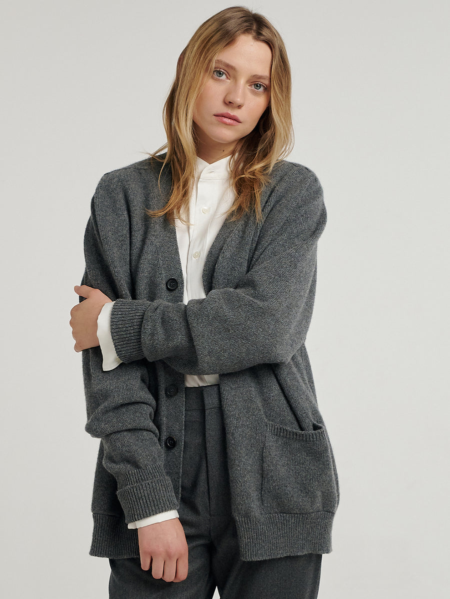 Charcoal New Art Cardigan - Connolly