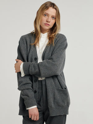 Charcoal New Art Cardi