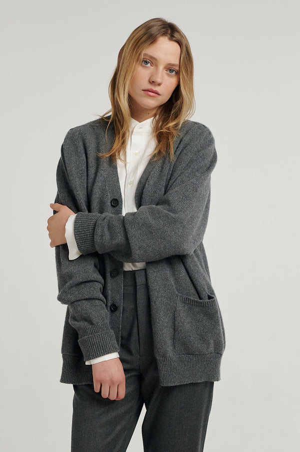 Charcoal New Art Cardi