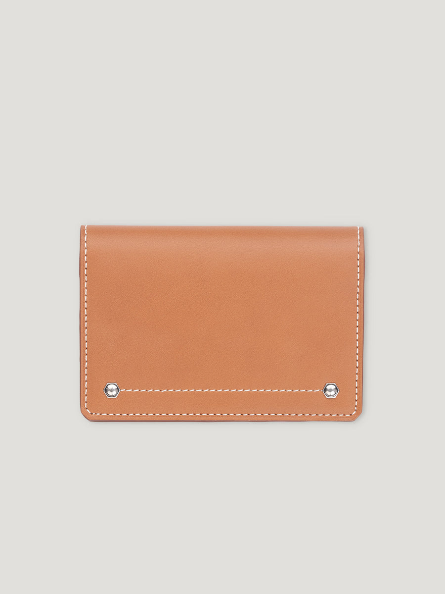 Tan Hex Folded Credit Card Case 1904 - Connolly