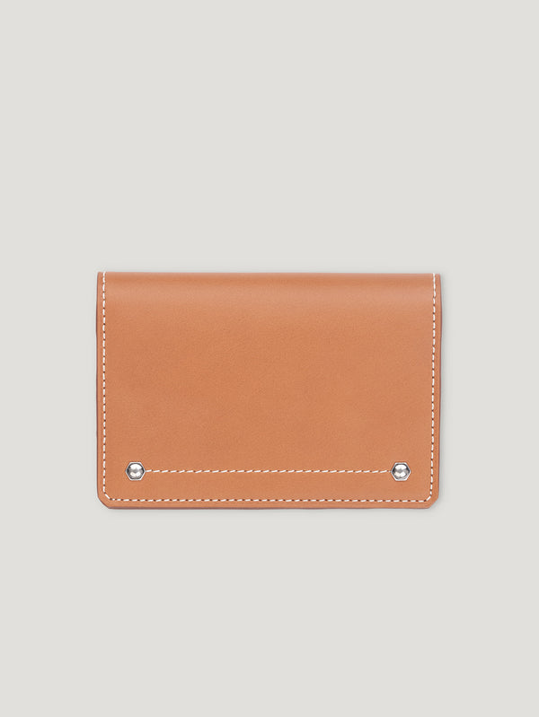Tan Hex Folded Credit Card Case 1904