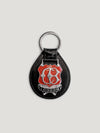 Black Large Enamel Key Ring