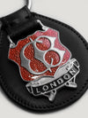 Black Large Enamel Key Ring