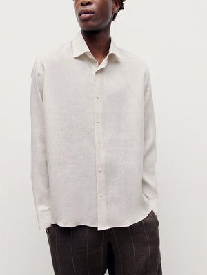 Bone Linen Richmond Shirt